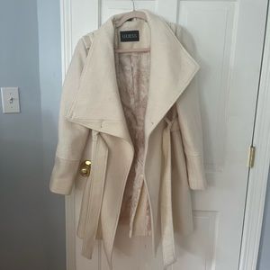 Guess asymmetrical button front coat. never worn